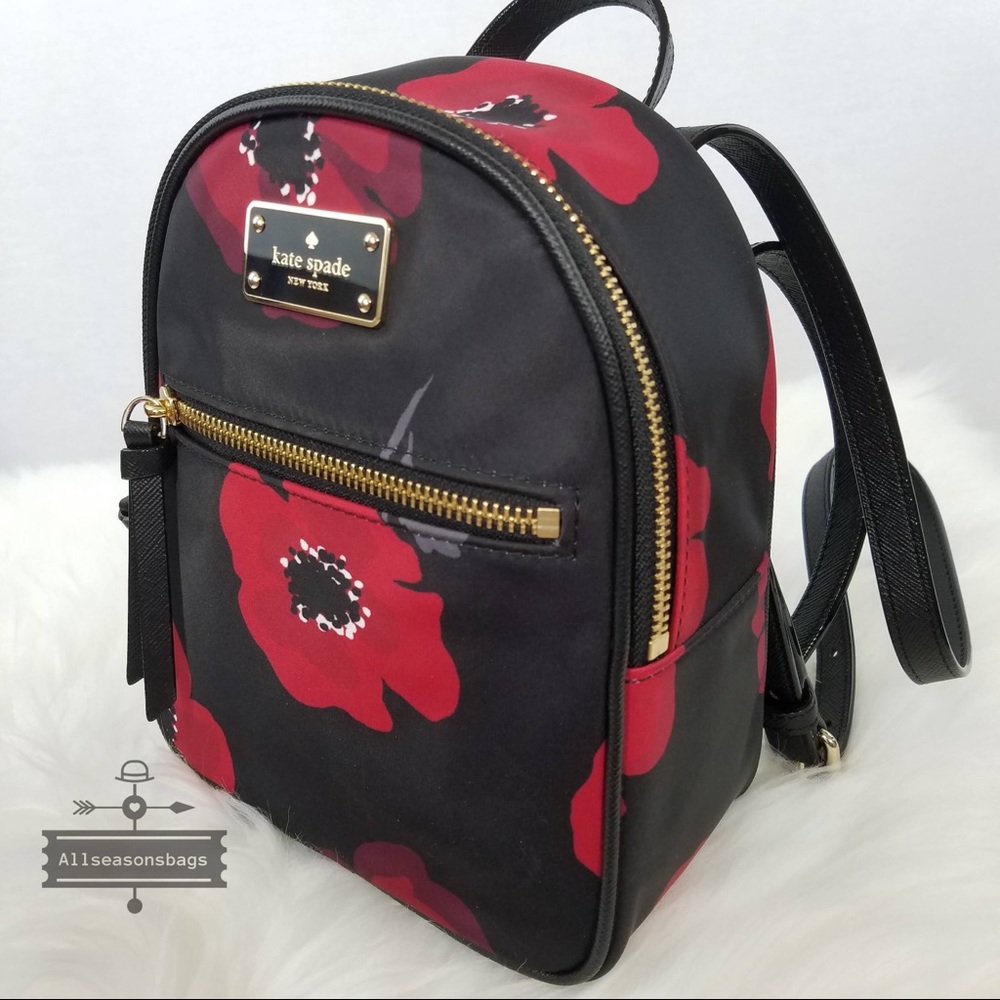 Kate spade mini Bradley Wilson poppy backpack bag - Picture 6 of 8